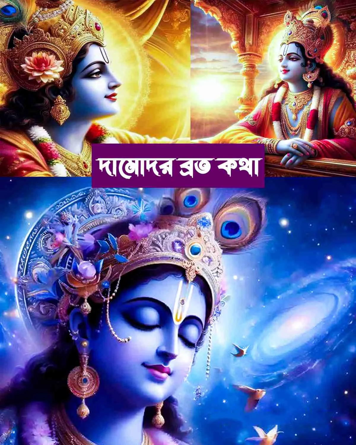দামোদর ব্রত কথা (Damodar Vrat Katha) মহিমা, শাস্ত্রীয় নির্দেশাবলি✸শ্রীদামোদরাষ্টকম্ (Damodarastakam)✸1